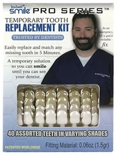 Instant Smile Makeover Temporary Tooth Repair Kit - Multi Shade Pro Series 