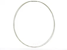 Stainless Steel 5 Strands (2 Gold Plated) Cable Necklace -NEW-16.5" -.30mm