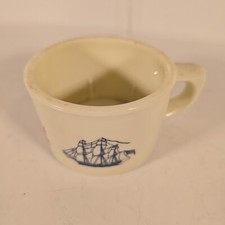 Vintage Old Spice Shulton Milk Glass Shaving Mug