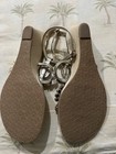 Lilly Pulitzer Katelyn Embellished Wedge Womens 8 Gold Metallic Sandals New — photo 3