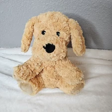 Warmies Plush Dog Microwaveable Stuffed Animal Tan Flaxseed Lavender Scented 13”