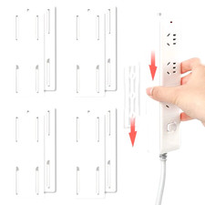 Self-Adhesive Power Strip Holder Fixator Wall Mount Plug-In Socket Fixer Bracket