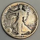 1917 S 50c Obverse Walking Liberty Silver Half Dollar