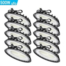 10Pack 500W UFO Led High Bay Light Industrial Commercial Warehouse Factory Light