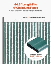 New Bottom Locking Privacy Slats, Double-Wall Vertical Bottom-Locking Slats New