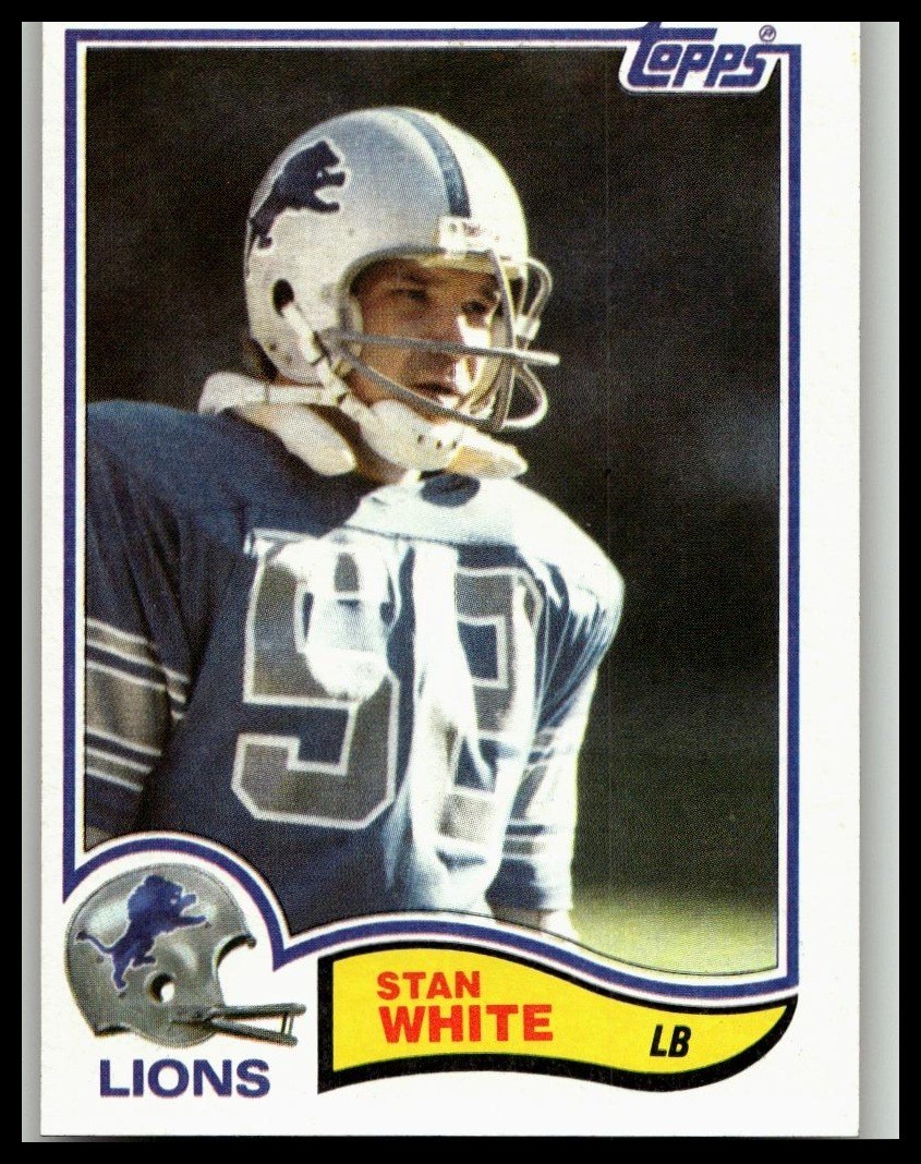 1982 Topps #353 Stan White Detroit Lions