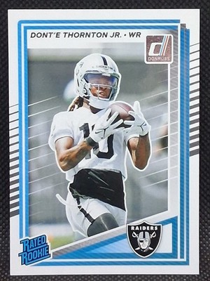 2025 Panini Donruss Dont'e Thornton Jr. Rated Rookie RC #349 Raiders