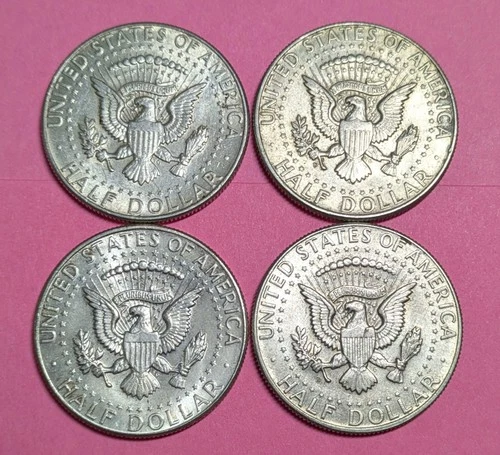 1964-P and 1964-D  Kennedy Halves  - 2 Each - Lot of 4 - Uncirculated Condition