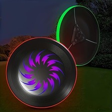 Bouncy Waterproof Auto-Lit Easy-Use Rechargeable Smart Auto-Lit Glow Flying Disc