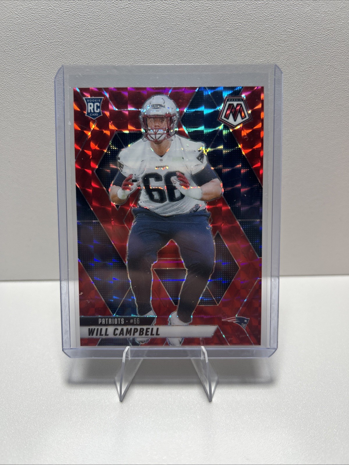 2025 Panini Mosaic Red Mosaic Prizm Will Campbell #378