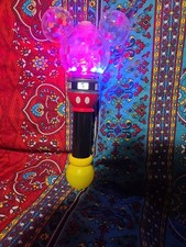 Disney World Mickey Mouse Film Strip Light Up Bubble Wand Collectible Works