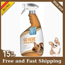 OUT Go Here Dog Attractant Potty Training Spray for Puppies  Dogs 32oz, NEW  