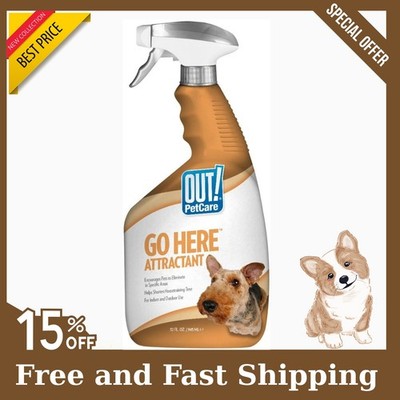 OUT! Go Here Dog Attractant Potty Training Spray for Puppies & Dogs 32oz, NEW!!!