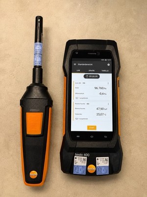 Testo 400 Messgerät inkl. Bluetooth-Handgriff / Messsonde   kalibriert