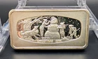 Christmas 1974 Franklin Mint Solid Sterling Silver Bar - 1000 Grains