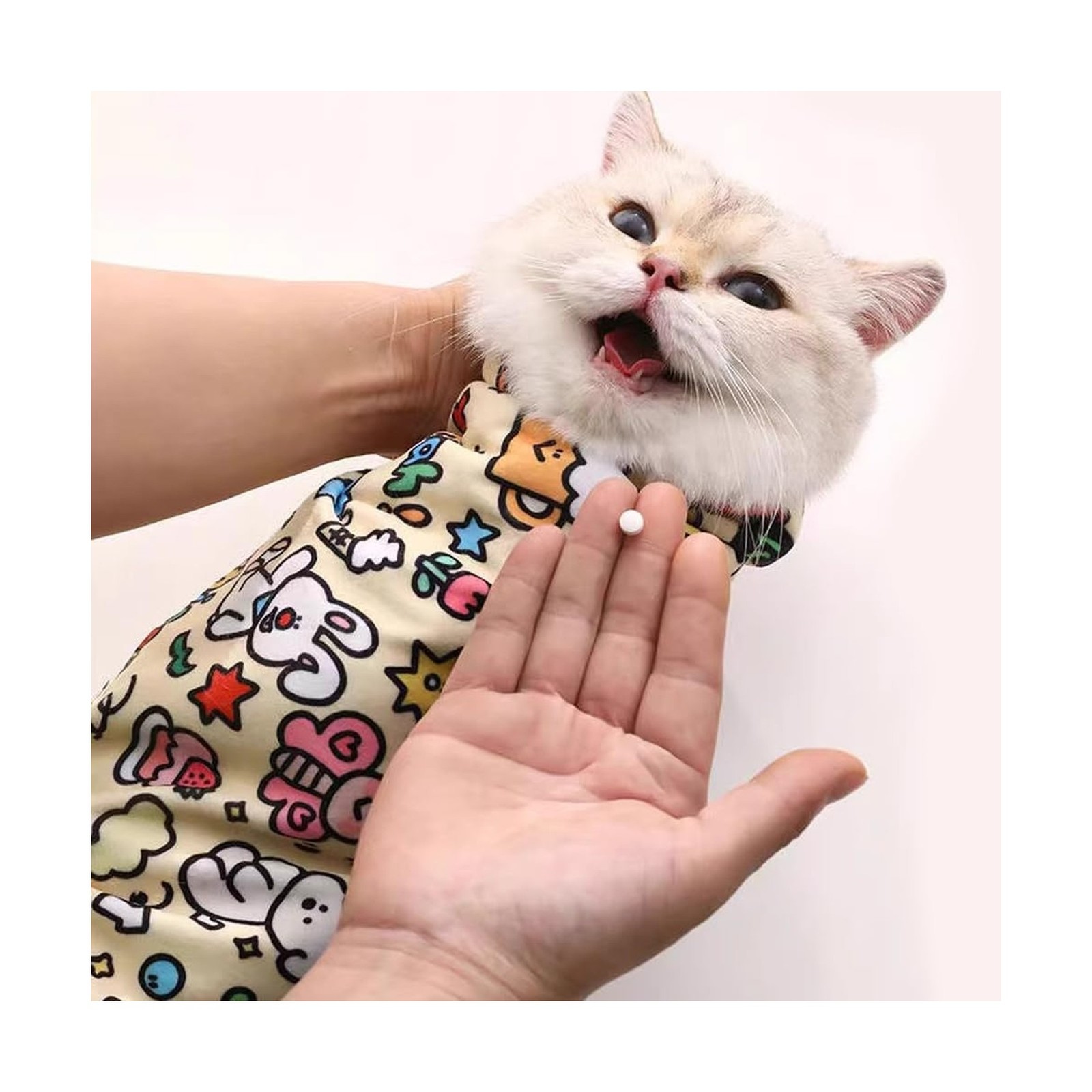 30'' Cat Grooming Wrap, Blanket for Cats Pets, Restraint Wrap, Self... Fast Ship