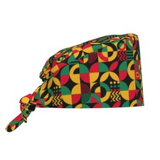 Working Scrub Cap Sweatband Adjustable Unisex Tie Back Hat Nurse Surgical