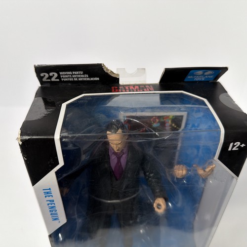 Penguin The Batman Movie McFarlane Toys DC 7 Inch Figure New Box Damage - Picture 8 of 9
