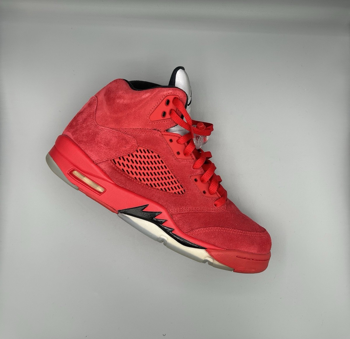Air Jordan 5 レッド 9.5 US スウェード Air Jordan 5 Red Suede (Men's US Size 10) Super Clean! Minimal