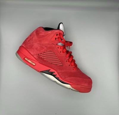 Air Jordan 5 レッド 9.5 US スウェード Air Jordan 5 Red Suede (Men's US Size 10) Super Clean! Minimal