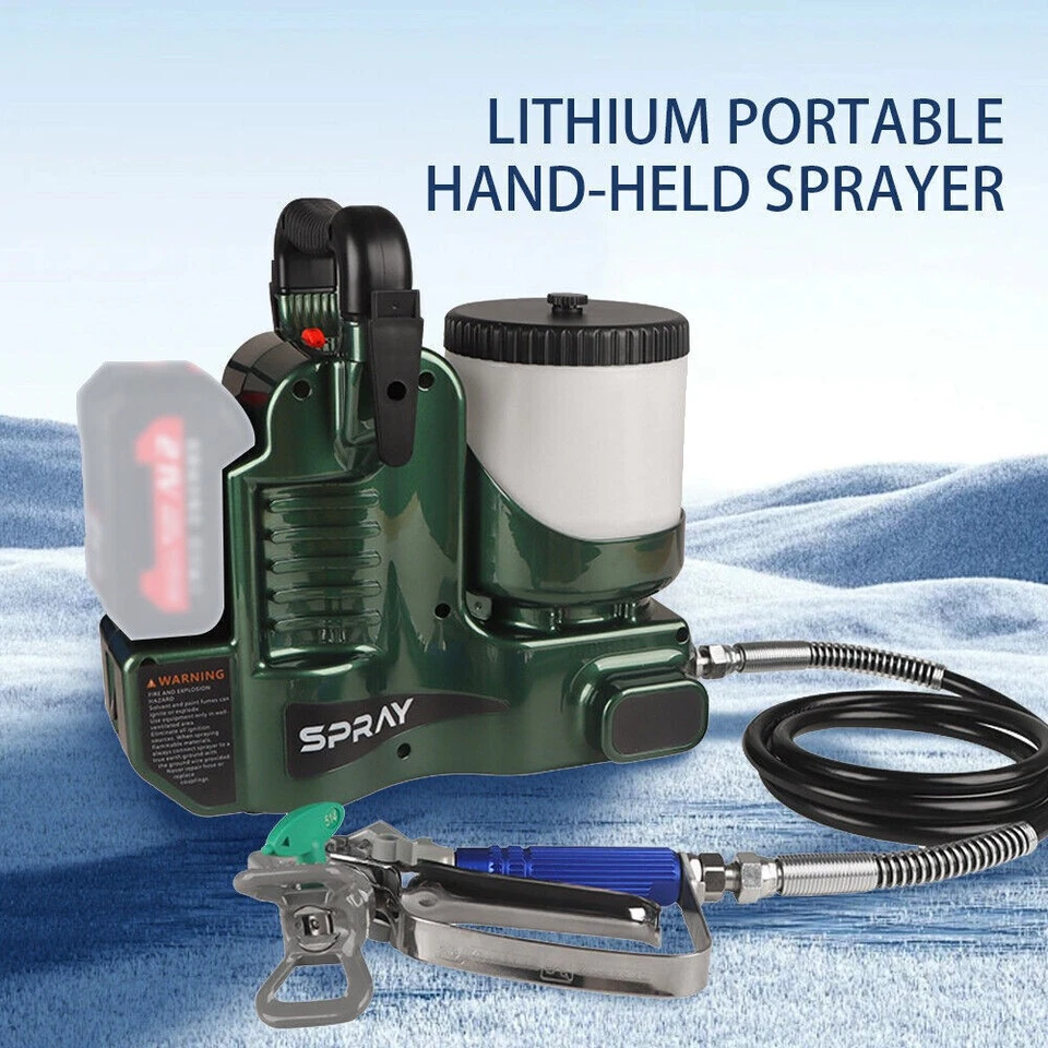 Handheld High Pressure Spray Paint Machine Airless Tools For Makita 21V BatterM0 - Image 4 of 4