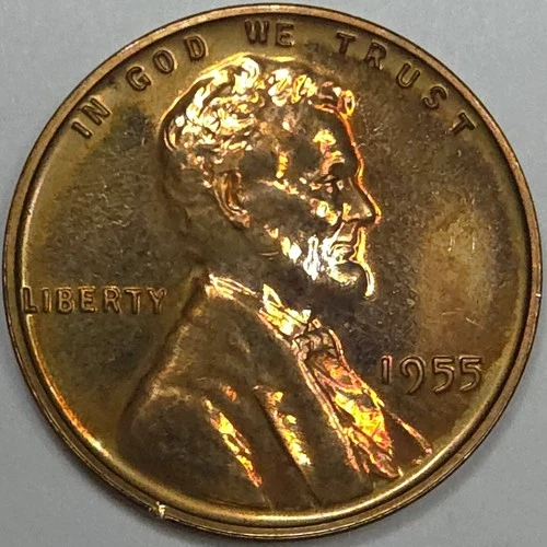 1955 Lincoln Wheat Cent - Proof With Some Issues (Lot#1)