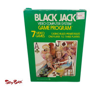 Black Jack for ATARI 2600 Complete w/ Manual & Protective Case image
