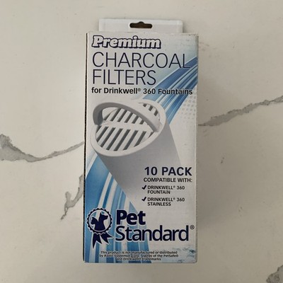Drinkwell 360 Fountain/Stainless Premium Charcoal Filters Pet Standard Box of 8