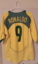 Ronaldo 9 FENOMENO jersey BRAZIL TOTAL 90 vintage Authentic  Used Size L.