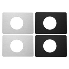 2Pcs Door Reinforcement Plate Cover Stainless Steel Door Lock Repair Plate