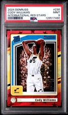 2024 PANINI DONRUSS INTERNATIONAL RED STARS #230 CODY WILLIAMS 7/125 PSA 9