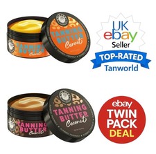 Wild Tan Br&auml;unungsbutter Kokosnuss & Karotte Sonnenbank Lotion Creme Doppelpack + Geschenk