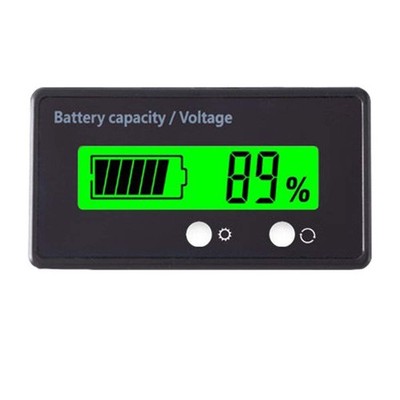12V 24V 36V 48V Battery Capacity Indicator Golf Cart Voltage Meter with LCD D...