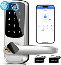 Keyless Entry Door Lock with Digital Keypad, Fingerprint Smart Deadbolt and App