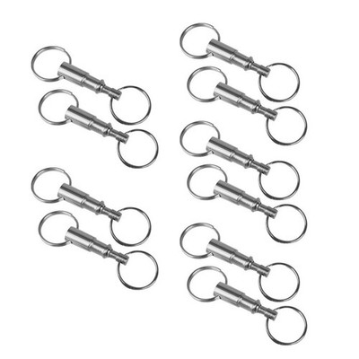 10 Stück bnehmbarer abnehmbarer Pull Apart Quick Release Schlüsselanhänger DE