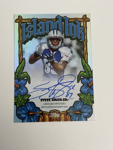 2026 Topps Flagship Steve Smith Sr Island Ink Auto II-SS Panthers