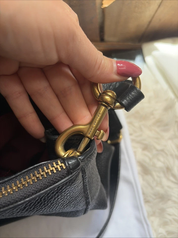 Sac À Main Marc Jacobs Cuir Noir Bon État. Fourre Tout - Photo 3/4