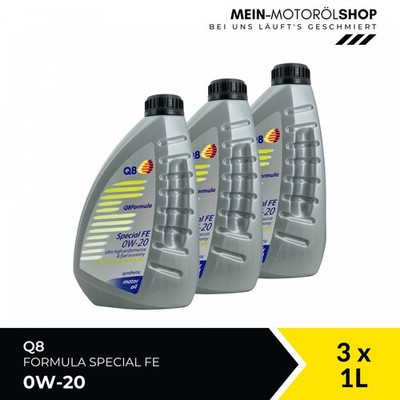 Q8 Formula Special FE 0W-20 BMW MB 229.71 ACEA C5 C6 Motoröl 3x1 Liter = 3 Liter