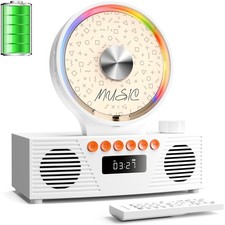 KOGODA Retro CD Player Bluetooth 5.3 Dual Speakers 4000mAh