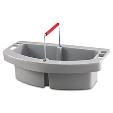 Rubbermaid Commercial 2649GRA 2-Comp. 16" x 9" x 5" Maid Caddy - Gray New