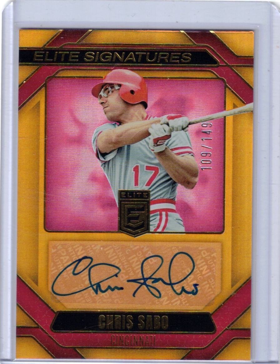 2026 PANINI DONRUSS ELITE CHRIS SABO AUTO #109/149 REDS