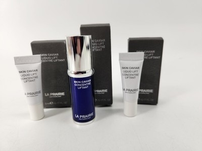   NEW 3 x La Prairie Skin Caviar Liquid Lift 0.17oz / 5mL = 15 mL READ