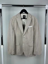Mens BOSS Hugo Boss "H-Hutson-233" Slim fit Blazer Sand Size US 40R EU 50R