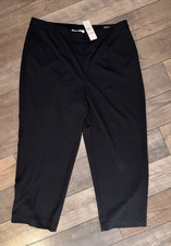Alfred Dunner Sutton Place Black Pull On Stretch Dress Pants - Women's Size 22W