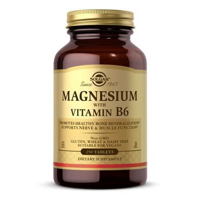 Magnesium with Vitamin B6 250 Tabs  by Solgar
