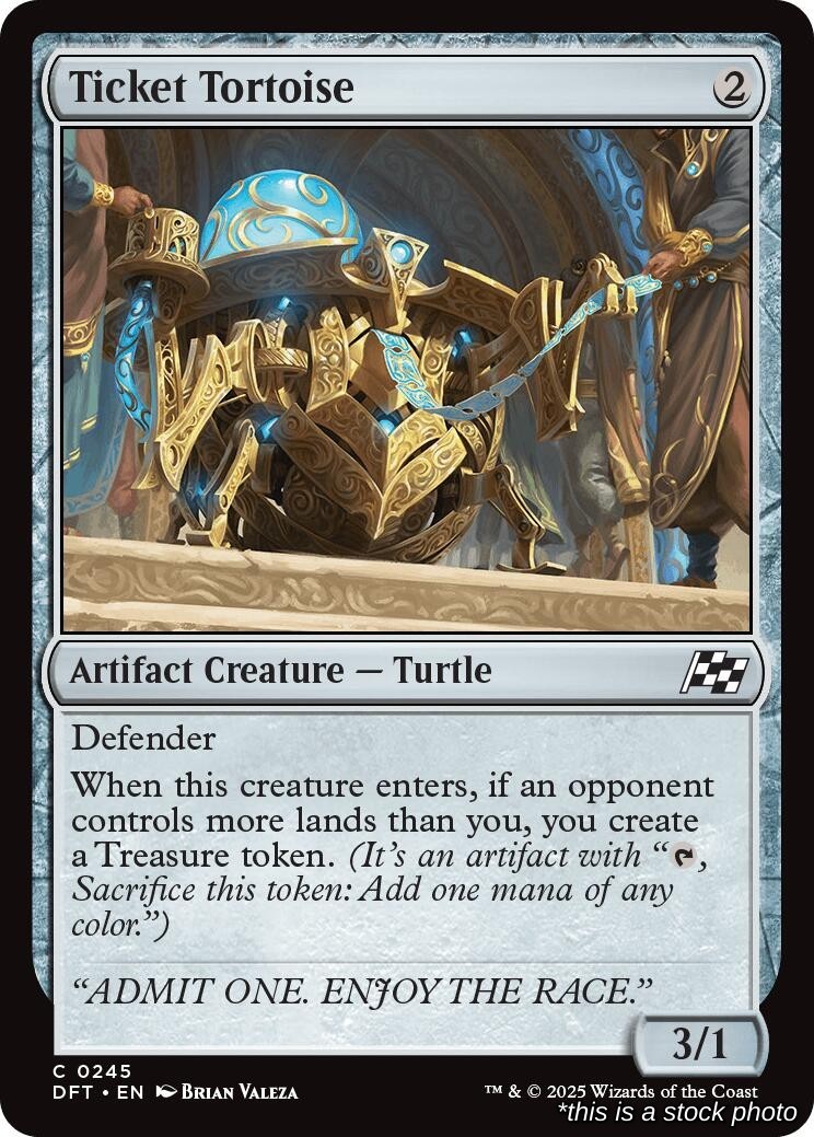 Ticket Tortoise Common 245 DFT Aetherdrift Near Mint NM Magic
