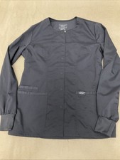 Cherokee Scrub Top Xs Womens Grey Long Sleeve