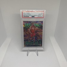 2021-22 Panini Prizm Instant Impact GREEN Wave Prizm #25 Jalen Green PSA 10