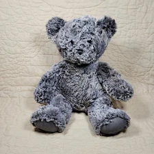 Aurora Bethany Plush Gray Bear 10" Teddy Stuffie Lovey Toy