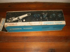 Vintage Telescope Monolux 4369 With Tripod 60mm 700mm
